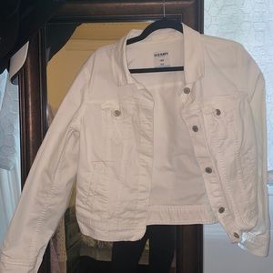White Old Navy Jean Jacket Large